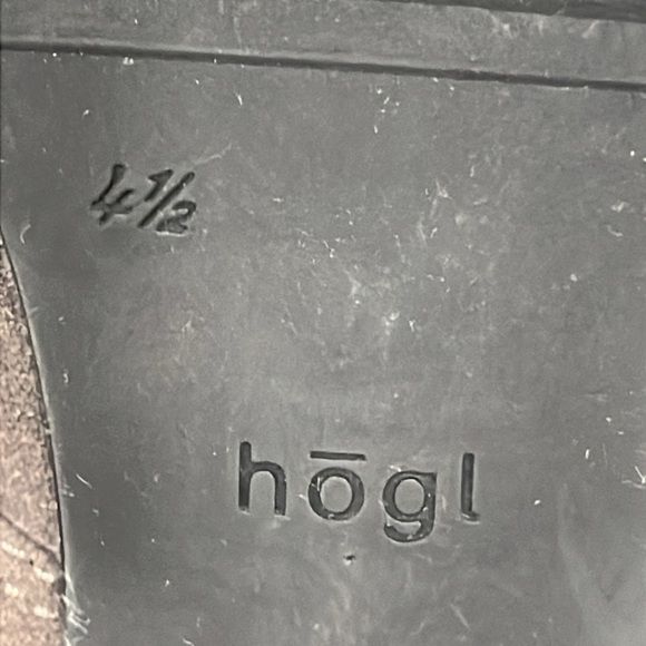 Hogl Suede Leather Ankle Boots Trainers in Taupe/ Mid Brown Heel Laced size 7 US - Picture 10 of 10